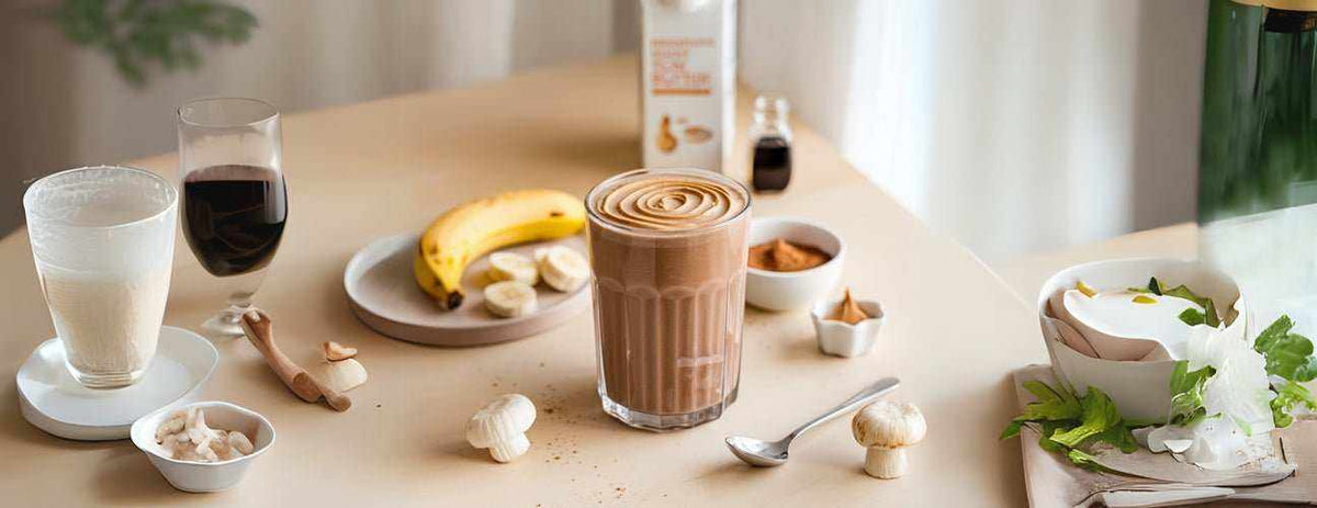 5-ingredient chocolate peanut butter banana smoothie