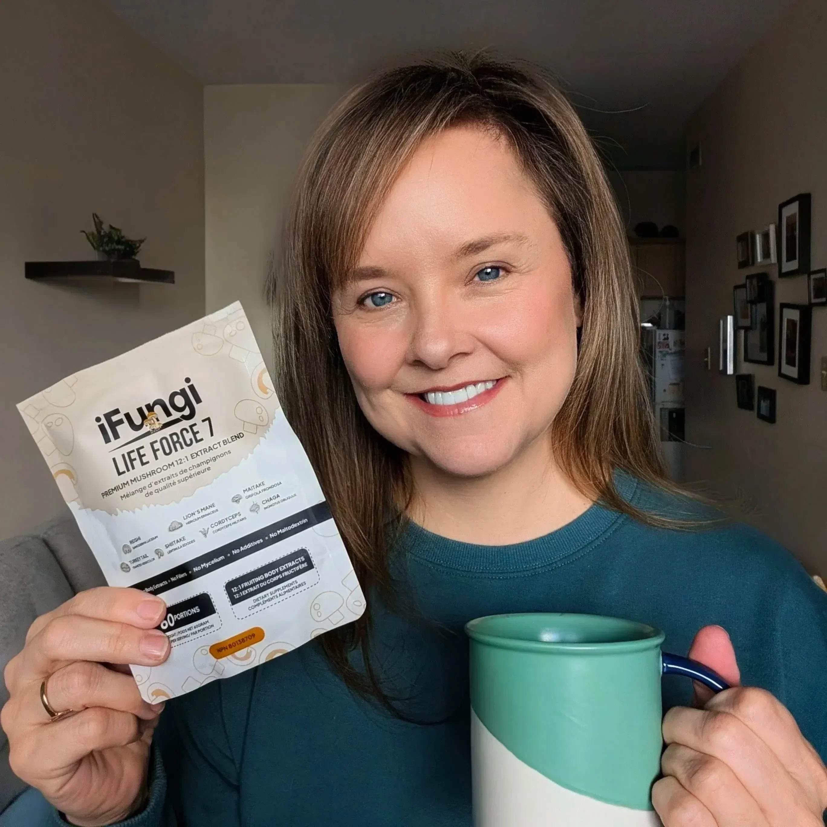 Life Force 7 12:1 extract natural mushroom powder for focus and energy